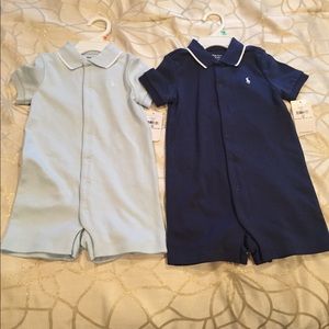 Ralph Lauren boys summer rompers